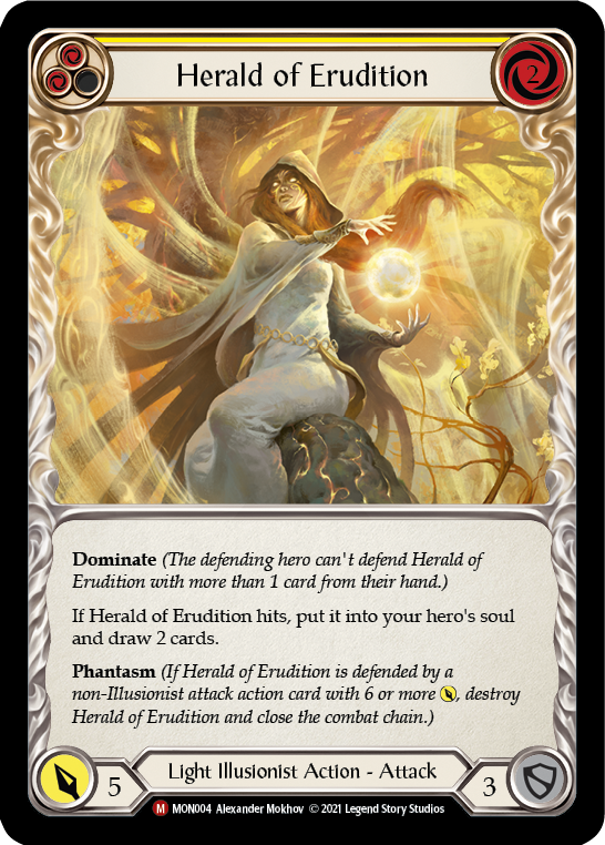 Herald of Erudition [MON004-RF] (Monarch)  1st Edition Rainbow Foil | L.A. Mood Comics and Games