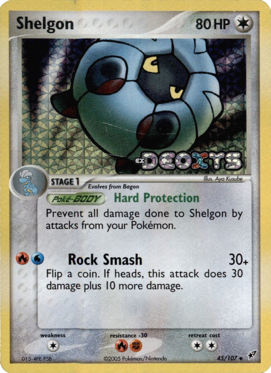 Shelgon (45/107) (Stamped) [EX: Deoxys] | L.A. Mood Comics and Games