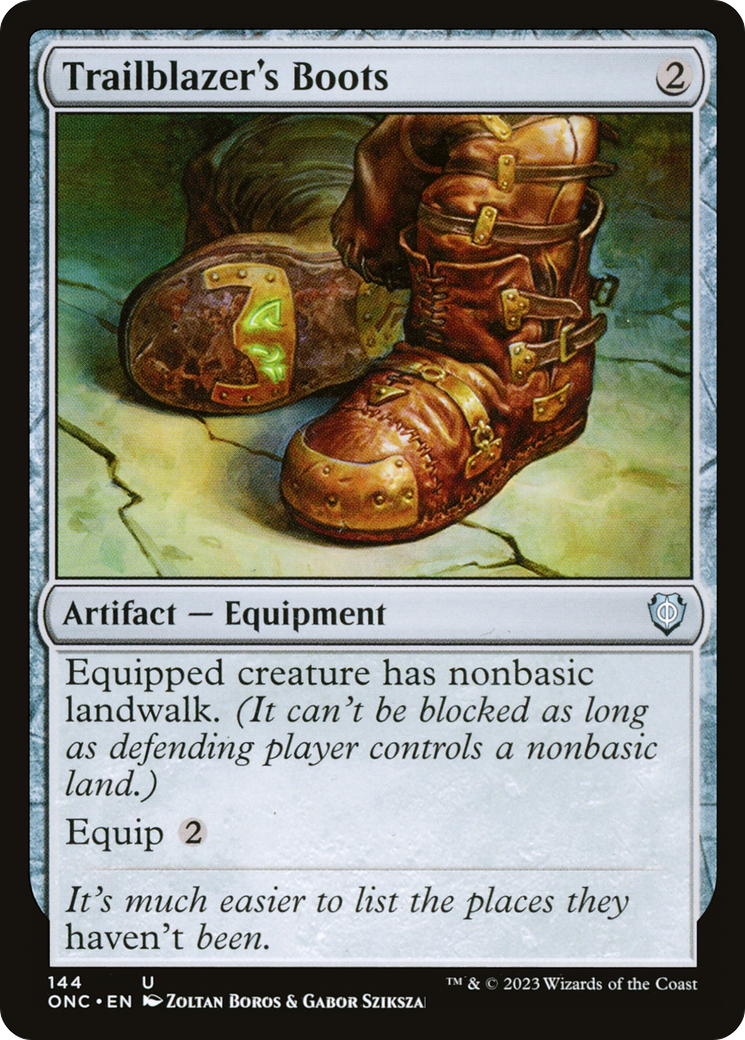 Trailblazer's Boots [Phyrexia: All Will Be One Commander] | L.A. Mood Comics and Games