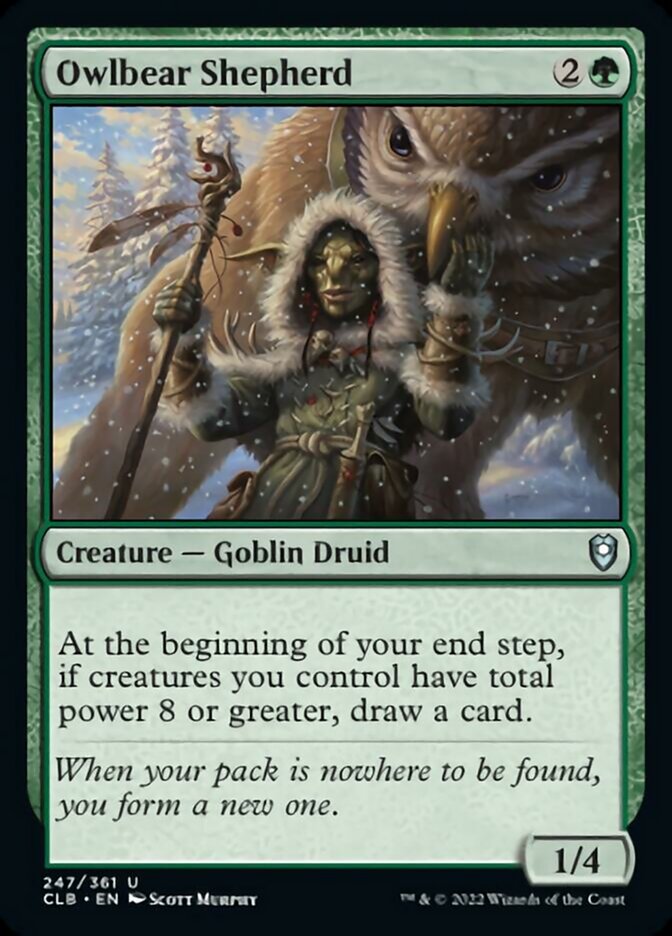 Owlbear Shepherd [Commander Legends: Battle for Baldur's Gate] | L.A. Mood Comics and Games