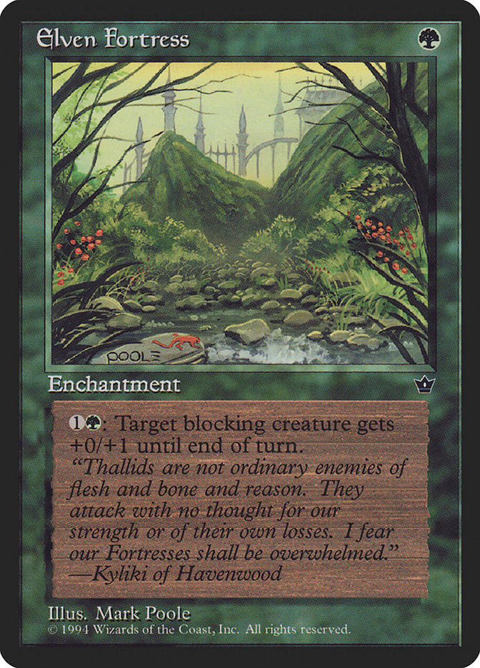 Elven Fortress (Mark Poole) [Fallen Empires] | L.A. Mood Comics and Games