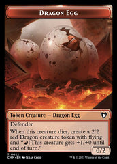 Treasure // Dragon Egg Double-Sided Token [Commander Masters Tokens] | L.A. Mood Comics and Games