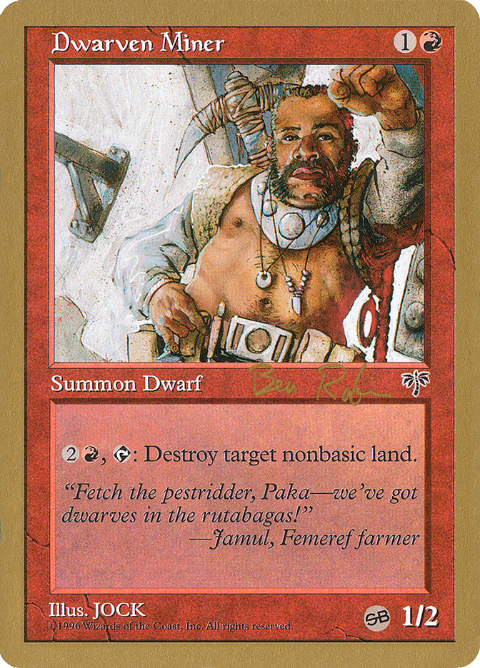 Dwarven Miner (Ben Rubin) (SB) [World Championship Decks 1998] | L.A. Mood Comics and Games