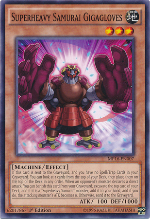 Superheavy Samurai Gigagloves [MP16-EN007] Common | L.A. Mood Comics and Games