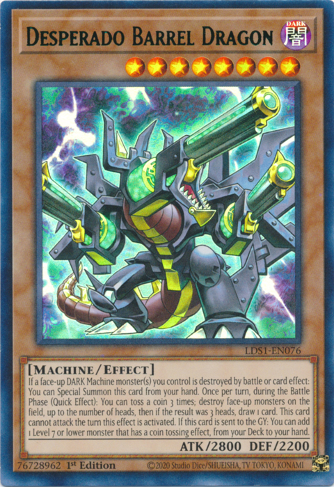 Desperado Barrel Dragon (Green) [LDS1-EN076] Ultra Rare | L.A. Mood Comics and Games