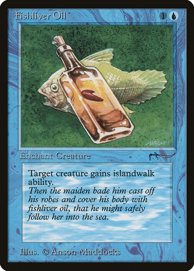 Fishliver Oil (Dark Mana Cost) [Arabian Nights] | L.A. Mood Comics and Games