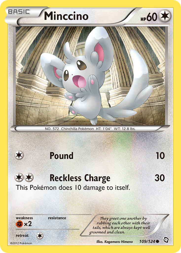 Minccino (109/124) [Black & White: Dragons Exalted] | L.A. Mood Comics and Games