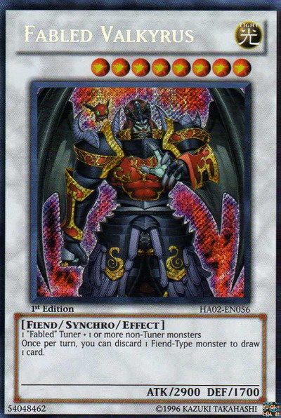 Fabled Valkyrus [HA02-EN056] Secret Rare | L.A. Mood Comics and Games