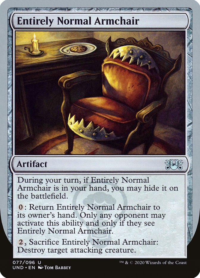 Entirely Normal Armchair [Unsanctioned] | L.A. Mood Comics and Games