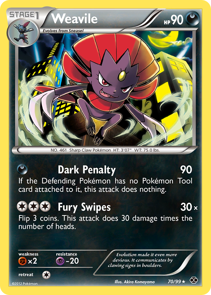 Weavile (70/99) [Black & White: Next Destinies] | L.A. Mood Comics and Games