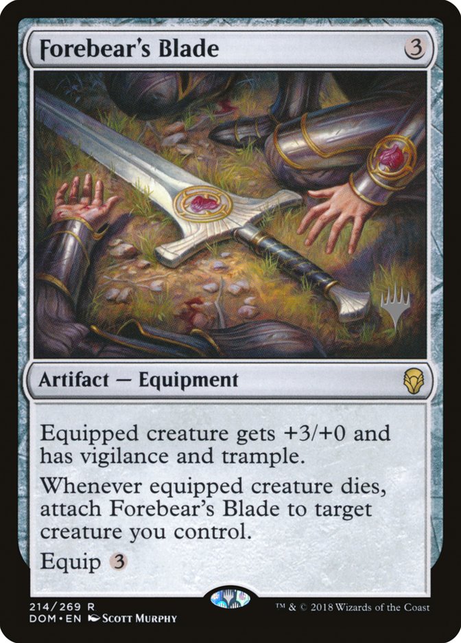 Forebear's Blade (Promo Pack) [Dominaria Promos] | L.A. Mood Comics and Games