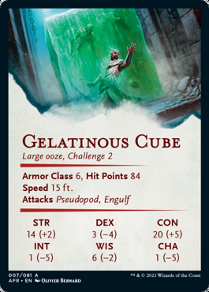 Gelatinous Cube Art Card [Dungeons & Dragons: Adventures in the Forgotten Realms Art Series] | L.A. Mood Comics and Games
