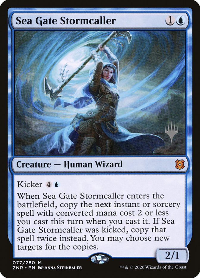 Sea Gate Stormcaller (Promo Pack) [Zendikar Rising Promos] | L.A. Mood Comics and Games