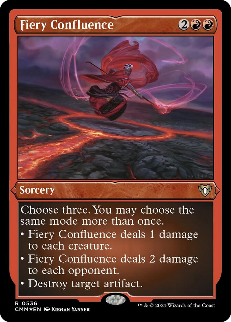 Fiery Confluence (Foil Etched) [Commander Masters] | L.A. Mood Comics and Games