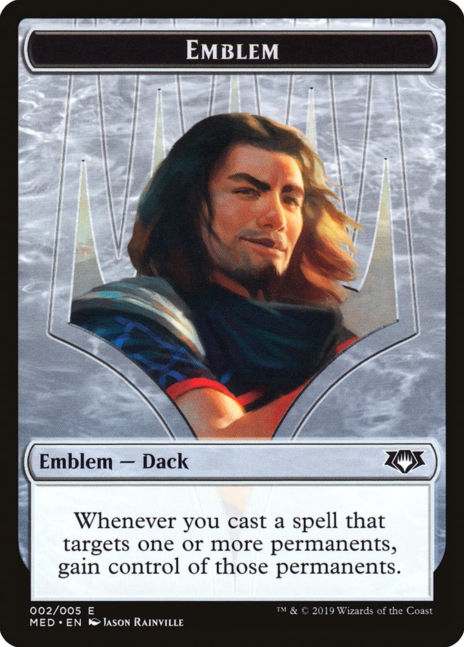 Dack Fayden Emblem [Mythic Edition Tokens] | L.A. Mood Comics and Games