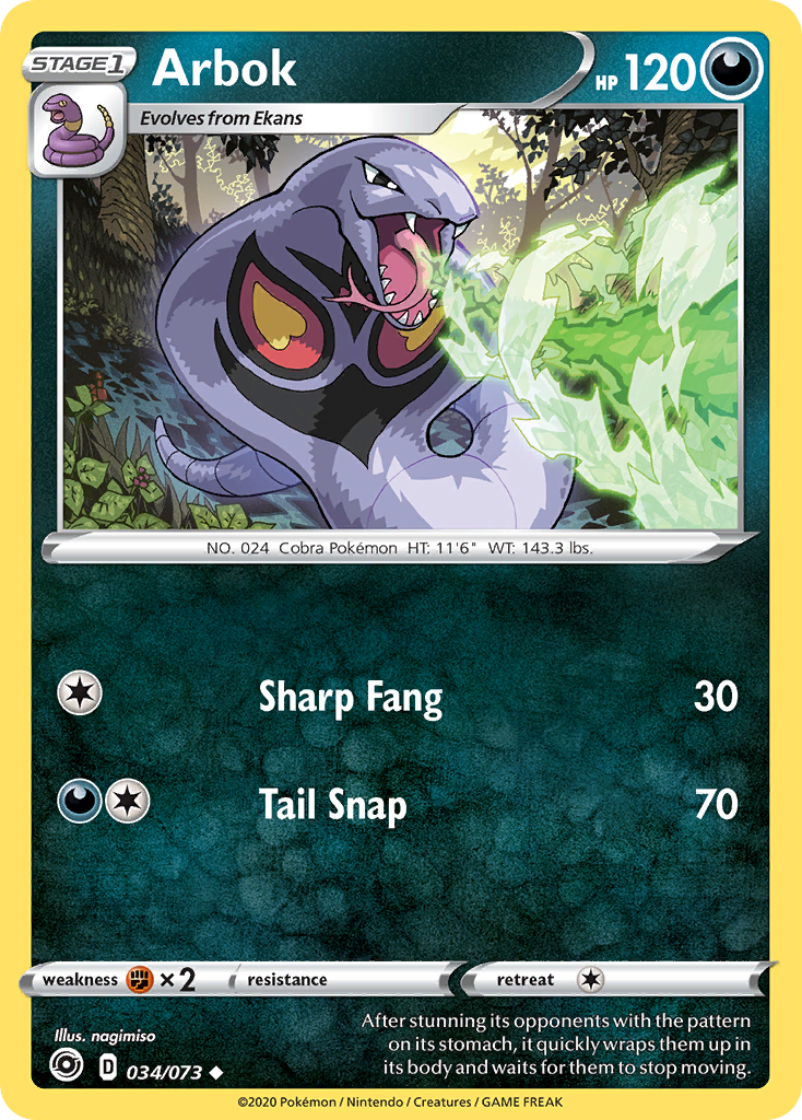 Arbok (034/073) [Sword & Shield: Champion's Path] | L.A. Mood Comics and Games