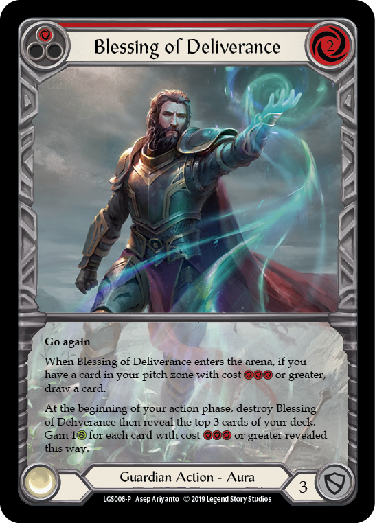 Blessing of Deliverance (Red) [LGS006-P] (Promo)  1st Edition Normal | L.A. Mood Comics and Games