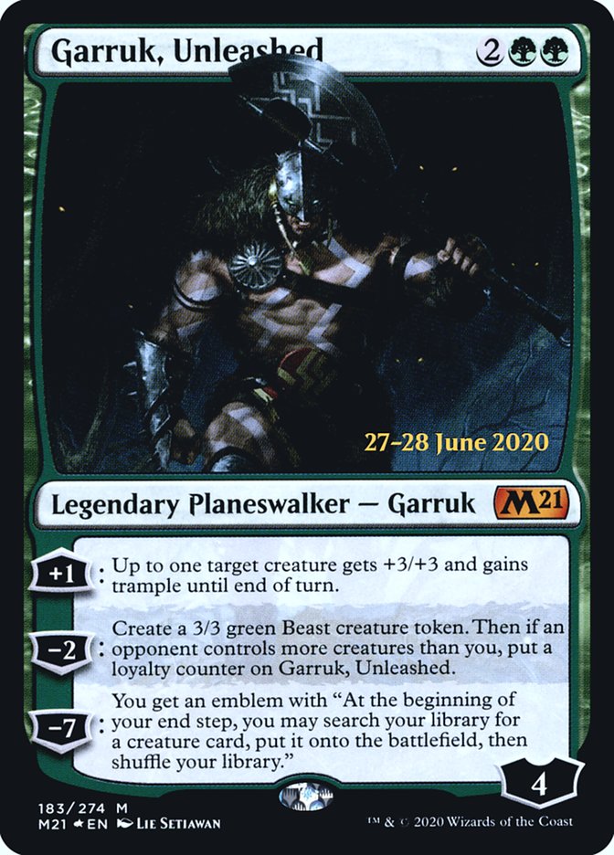 Garruk, Unleashed [Core Set 2021 Prerelease Promos] | L.A. Mood Comics and Games