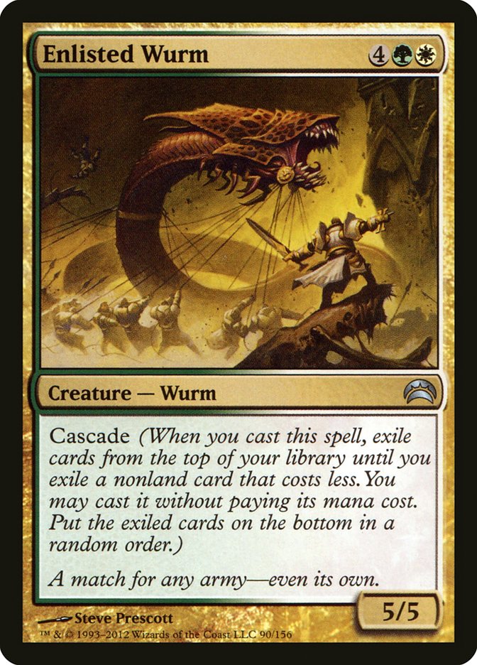 Enlisted Wurm [Planechase 2012] | L.A. Mood Comics and Games