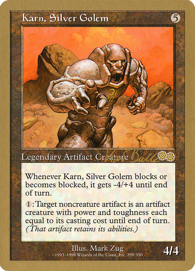 Karn, Silver Golem (Kai Budde) [World Championship Decks 1999] | L.A. Mood Comics and Games