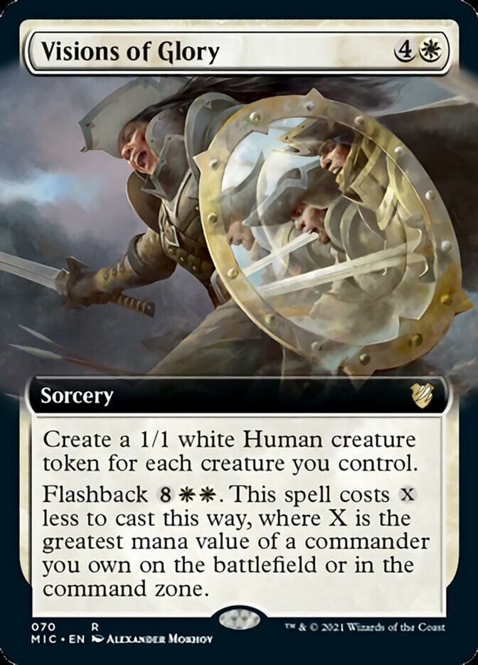 Visions of Glory (Extended Art) [Innistrad: Midnight Hunt Commander] | L.A. Mood Comics and Games