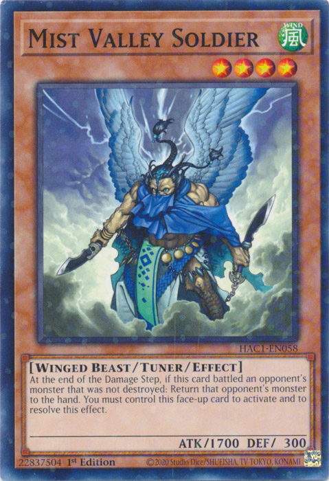 Mist Valley Soldier (Duel Terminal) [HAC1-EN058] Common | L.A. Mood Comics and Games