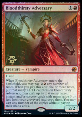 Bloodthirsty Adversary [Innistrad: Midnight Hunt Prerelease Promos] | L.A. Mood Comics and Games