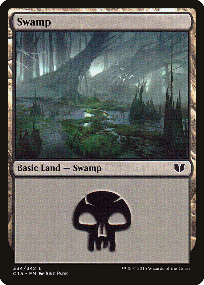 Swamp (334) [Commander 2015] | L.A. Mood Comics and Games