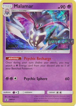 Malamar (SM117) (Staff Prerelease Promo) [Sun & Moon: Black Star Promos] | L.A. Mood Comics and Games