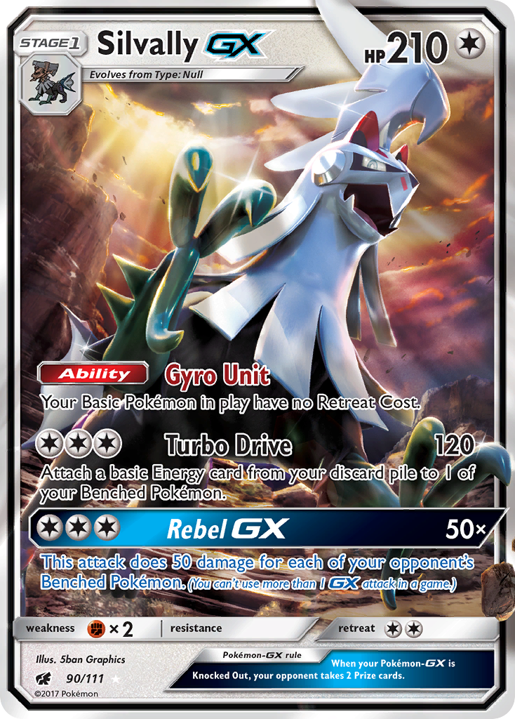 Silvally GX (90/111) [Sun & Moon: Crimson Invasion] | L.A. Mood Comics and Games