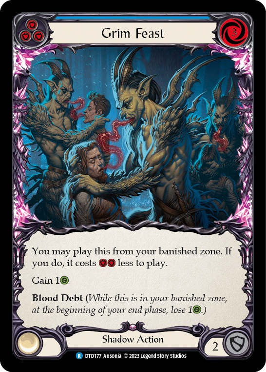 Grim Feast (Blue) [DTD177] (Dusk Till Dawn)  Rainbow Foil | L.A. Mood Comics and Games
