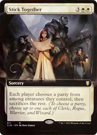 Stick Together (Extended Art) [Commander Legends: Battle for Baldur's Gate] | L.A. Mood Comics and Games