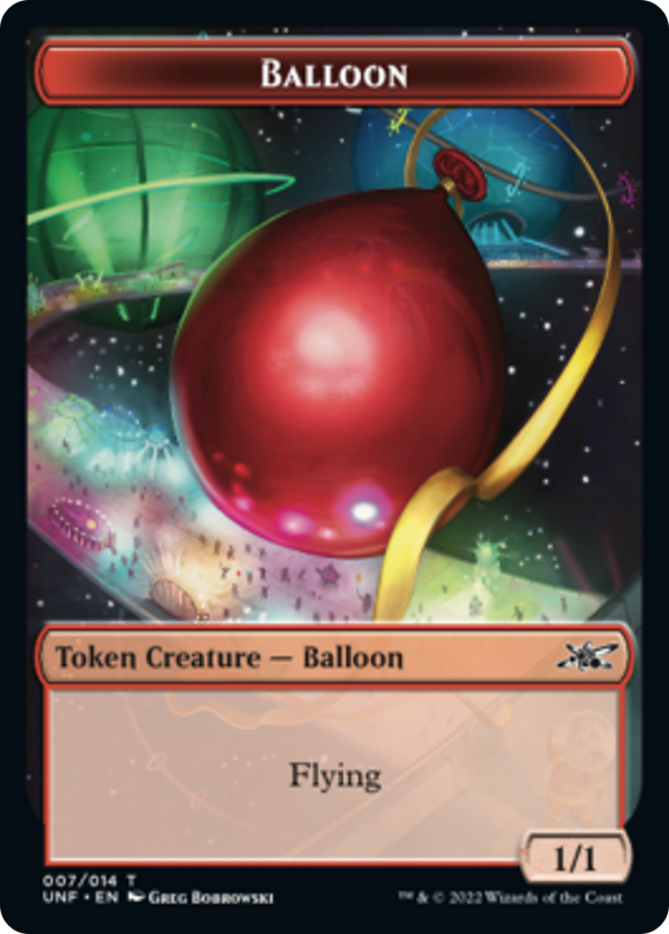 Teddy Bear // Balloon Double-Sided Token [Unfinity Tokens] | L.A. Mood Comics and Games