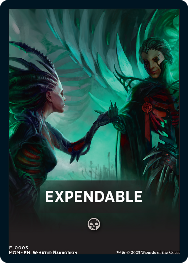 Expendable Theme Card [March of the Machine Tokens] | L.A. Mood Comics and Games