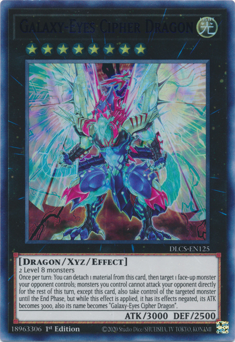 Galaxy-Eyes Cipher Dragon (Blue) [DLCS-EN125] Ultra Rare | L.A. Mood Comics and Games