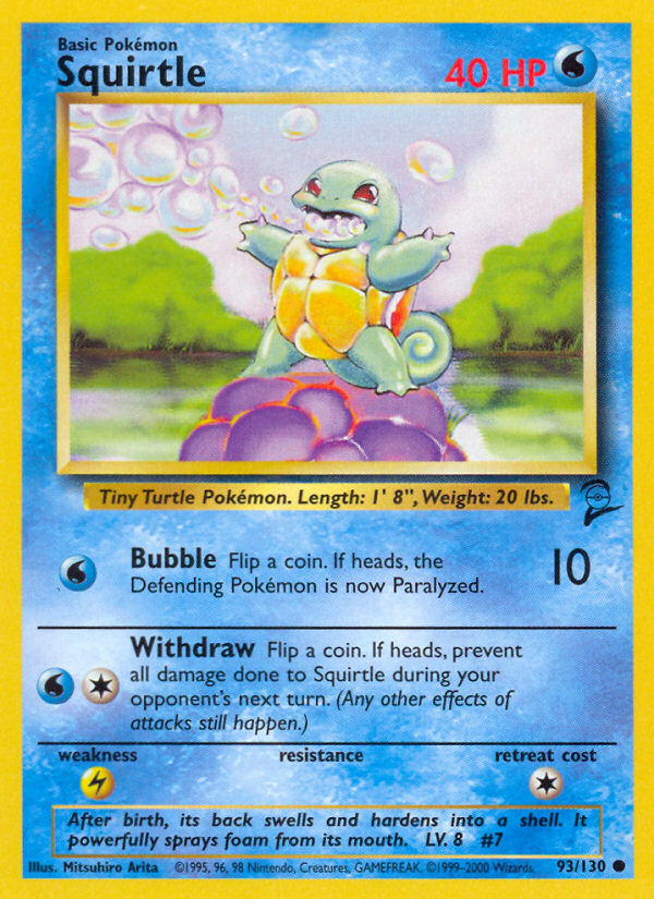 Squirtle (93/130) [Base Set 2] | L.A. Mood Comics and Games