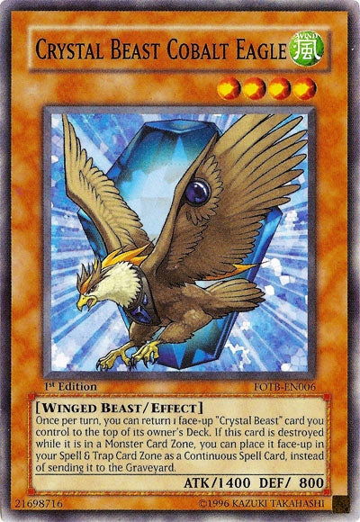 Crystal Beast Cobalt Eagle [FOTB-EN006] Common | L.A. Mood Comics and Games