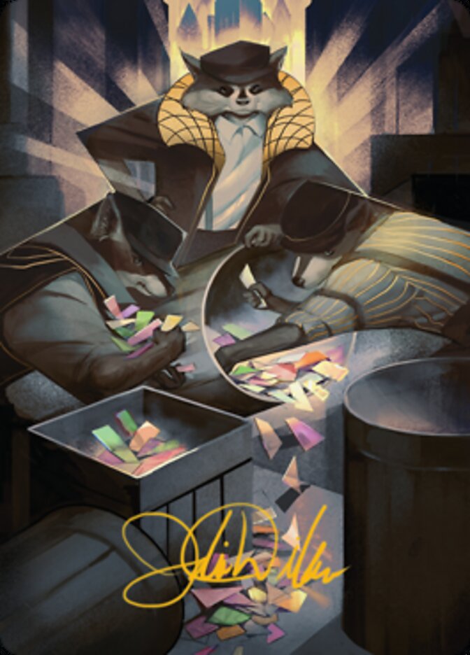 Masked Bandits Art Card (Gold-Stamped Signature) [Streets of New Capenna Art Series] | L.A. Mood Comics and Games