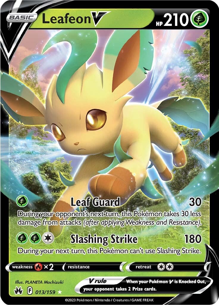 Leafeon V (013/159) [Sword & Shield: Crown Zenith] | L.A. Mood Comics and Games