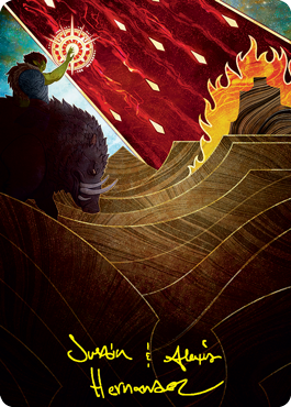 Stone Rain Art Card (Gold-Stamped Signature) [Strixhaven: School of Mages Art Series] | L.A. Mood Comics and Games