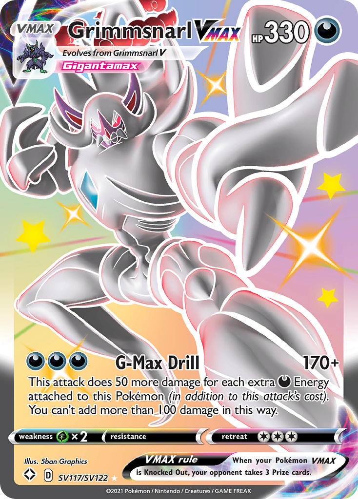 Grimmsnarl VMAX (SV117/SV122) [Sword & Shield: Shining Fates] | L.A. Mood Comics and Games