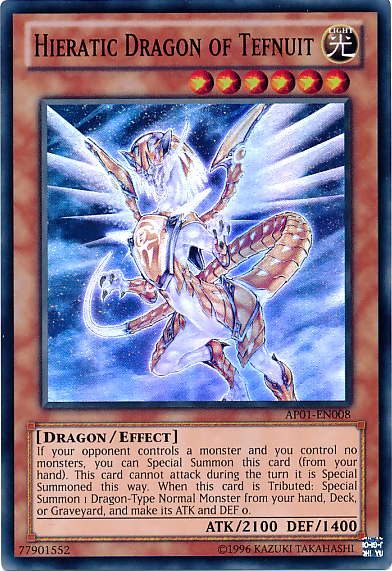 Hieratic Dragon of Tefnuit [AP01-EN008] Super Rare | L.A. Mood Comics and Games