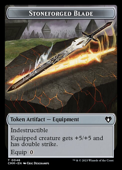 Eldrazi Scion // Stoneforged Blade Double-Sided Token [Commander Masters Tokens] | L.A. Mood Comics and Games