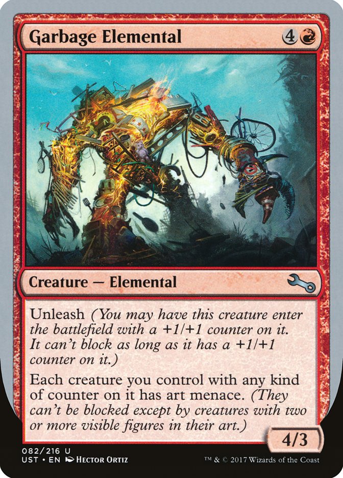 Garbage Elemental (4/3 Creature) [Unstable] | L.A. Mood Comics and Games