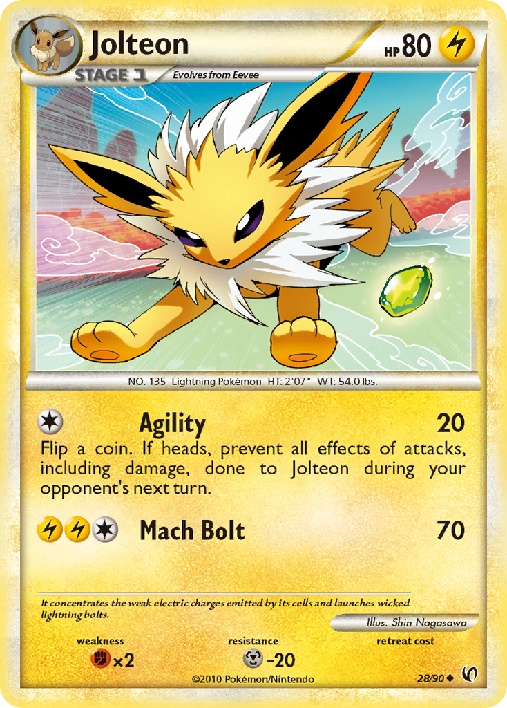 Jolteon (28/90) [HeartGold & SoulSilver: Undaunted] | L.A. Mood Comics and Games