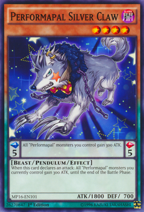 Performapal Silver Claw [MP16-EN101] Common | L.A. Mood Comics and Games