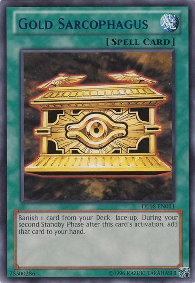 Gold Sarcophagus (Purple) [DL18-EN011] Rare | L.A. Mood Comics and Games