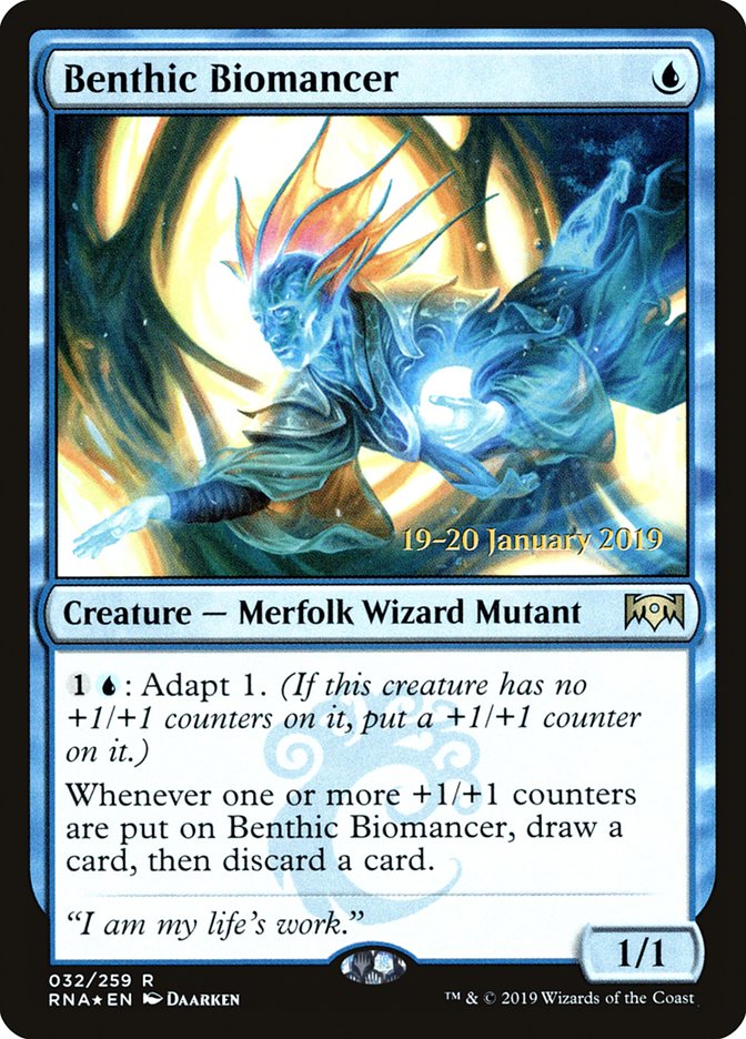 Benthic Biomancer [Ravnica Allegiance Prerelease Promos] | L.A. Mood Comics and Games