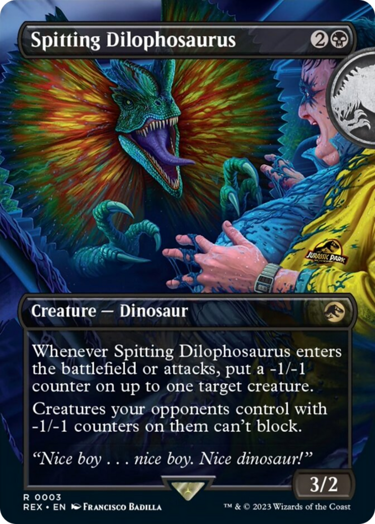 Spitting Dilophosaurus (Borderless) [Jurassic World Collection] | L.A. Mood Comics and Games