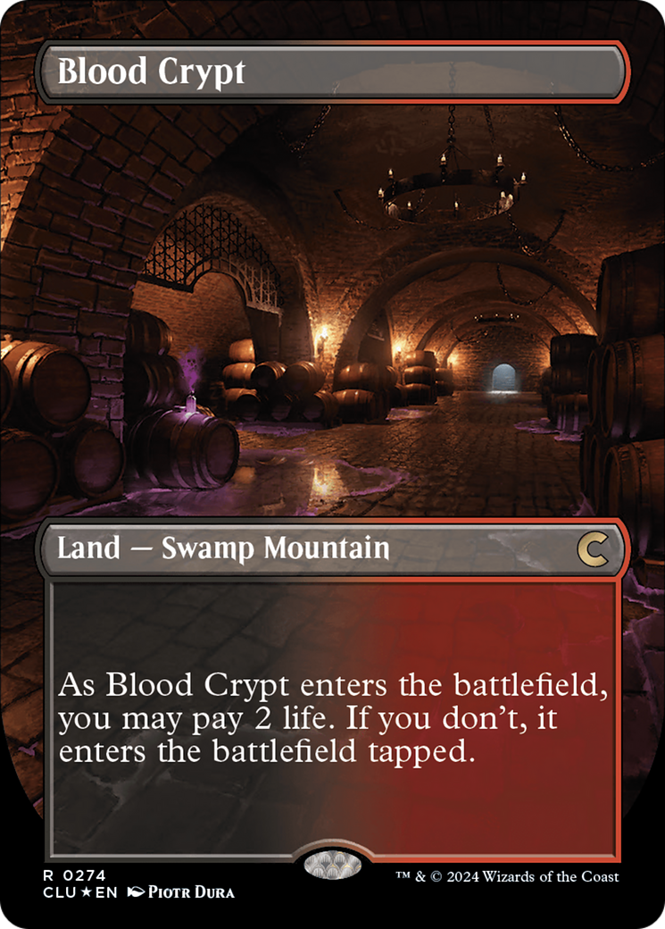 Blood Crypt (Borderless) [Ravnica: Clue Edition] | L.A. Mood Comics and Games